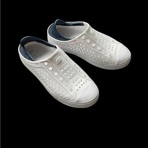 White Slip-On Sneakers